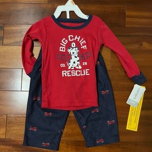 NWT 12M two piece firefighter pjs